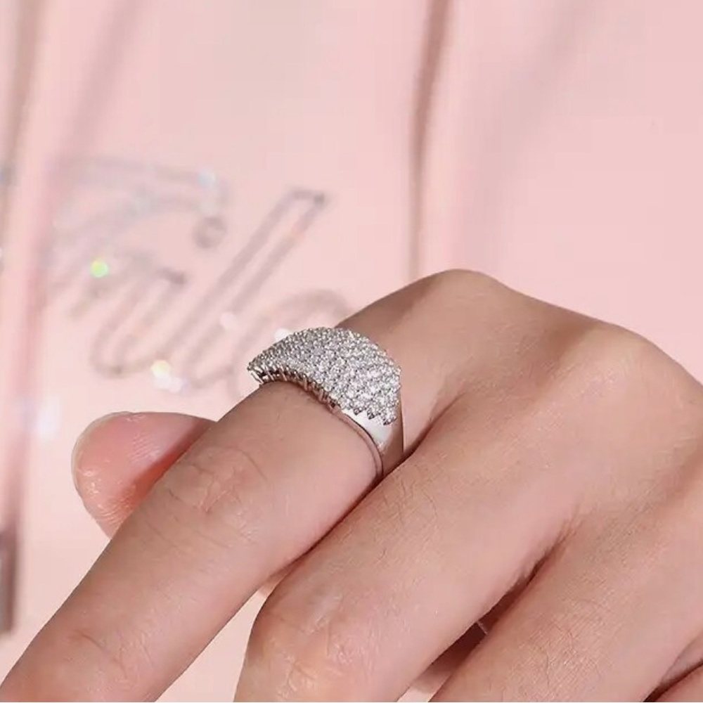 Cluster diamond statement ring - Picture 5 of 6